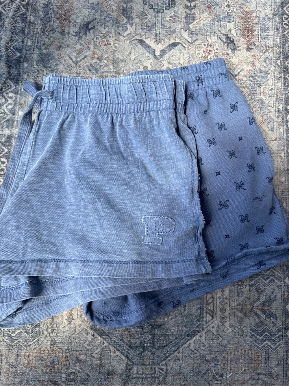 PINK Victoria's Secret Light Blue Lounge Shorts  Bundle Size M and L